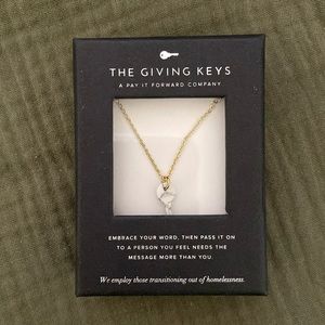 The Giving Keys Mini Key Necklace “Peace”
